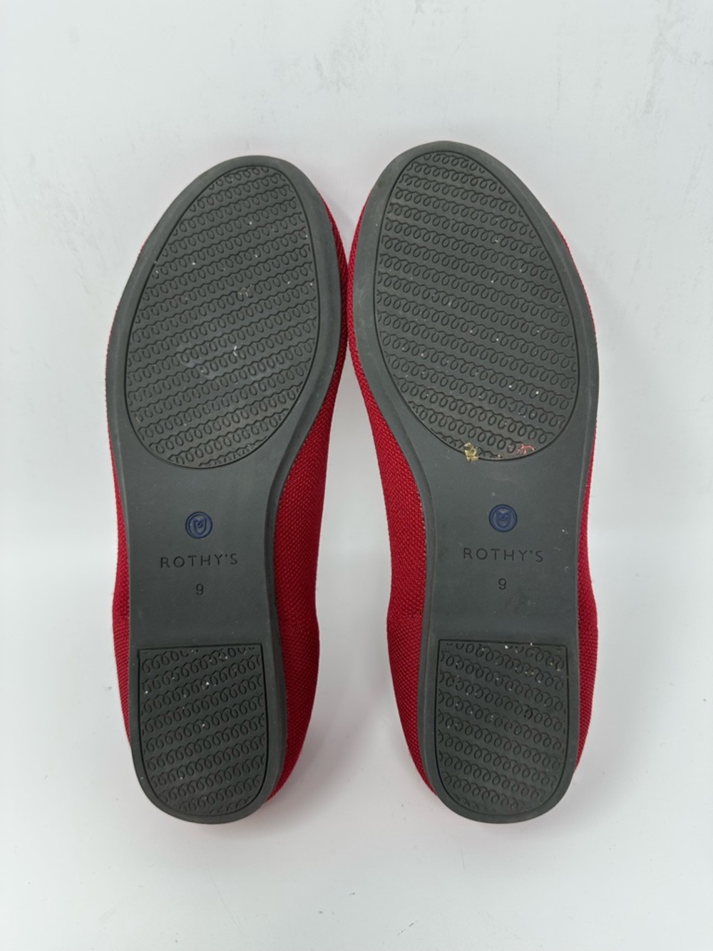 Rothy's The Flat Red Round Toe Slip-On Ballet Flat Size 9 - Picture 6 of 15